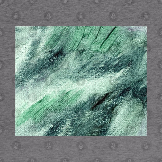 Abstract Oil Painting Emerald Green 11c1 by Go Abstract Art